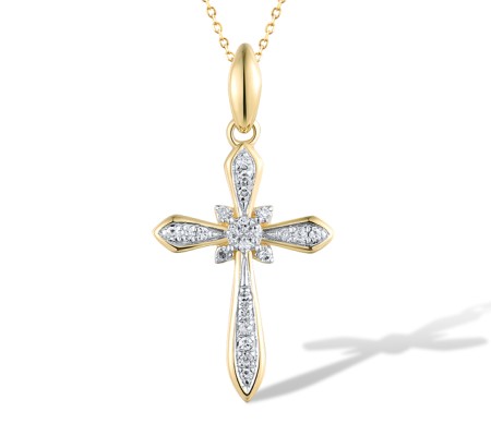 14KYW Pendant Diamond (P318977DIA14KYW)