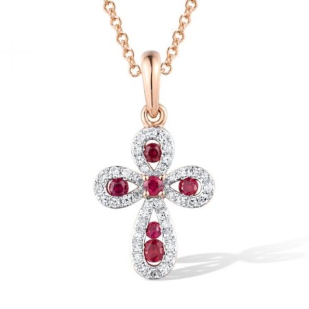 14KRW Pendant Diamond,Ruby (P318997RUY14KRW)