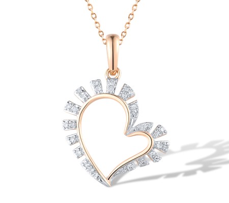 14KRW Pendant Diamond (P318998DIA14KRW)