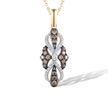 14KYWB Pendant Brown Diamond,Diamond without chain (P319000BRW14KYWB)