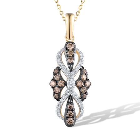 14KYWB Pendant Brown Diamond,Diamond without chain (P319000BRW14KYWB)