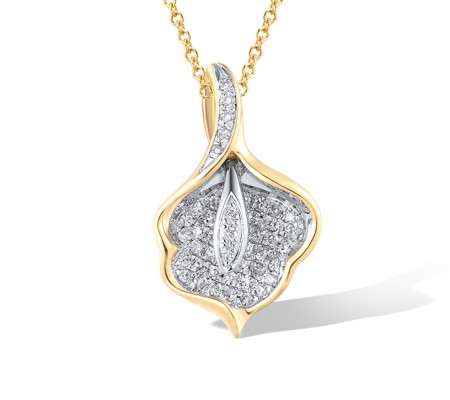 14KYW Pendant Diamond without chain (P319049DIA14KYW)