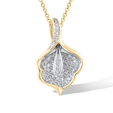 14KYW Pendant Diamond without chain (P319049DIA14KYW)