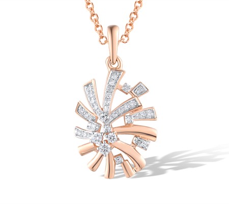 14KRW Pendant Diamond (P319091DIA14KRW)