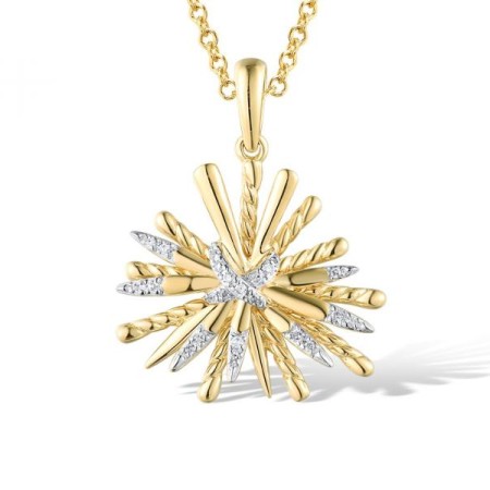 14KYW Pendant Diamond (P319211DIA14KYW)