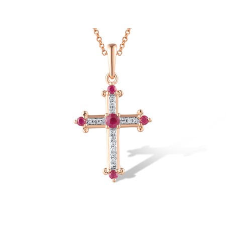 14KRW Pendant Ruby,Diamond (P319278RUY14KRW)