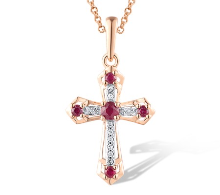 14KRW Pendant Diamond,Ruby (P319279RUY14KRW)