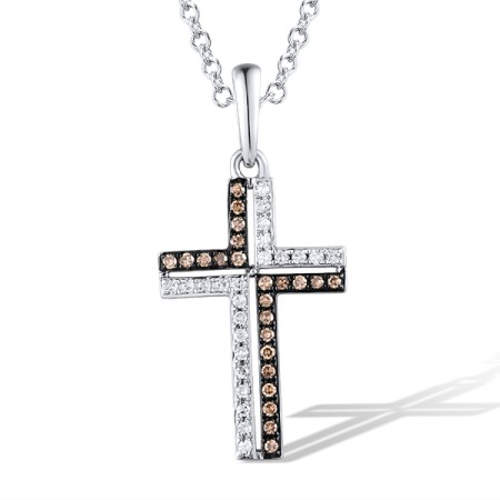 14KWB Pendant Brown Diamond,Diamond (P319290BRW14KWB)