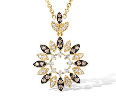 14KYB Pendant Brown Diamond,Diamond without chain (P319303BRW14KYB)