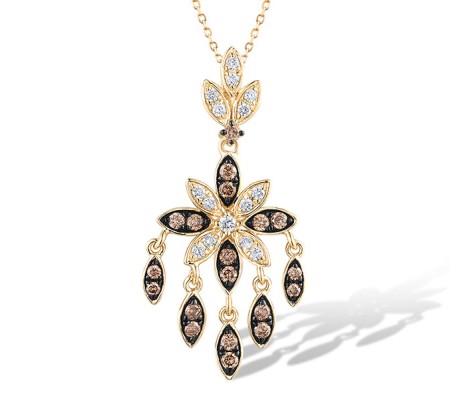 14KYB Pendant Brown Diamond,Diamond without chain (P319304BRW14KYB)