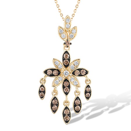 14KYB Pendant Brown Diamond,Diamond without chain (P319304BRW14KYB)