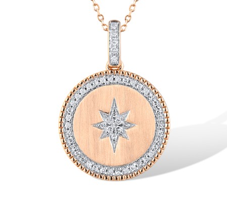 14KRW Pendant Diamond (P319335DIA14KRW)