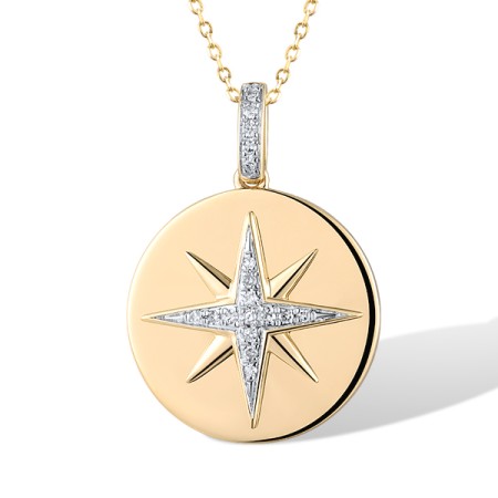 14KYW Pendant Diamond (P319339DIA14KYW)