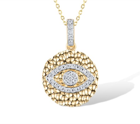 14KYW Pendant Diamond without chain (P319340DIA14KYW)