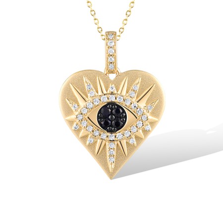 14KYB Pendant Blue Sapphire,Diamond (P319343SAP14KYB)