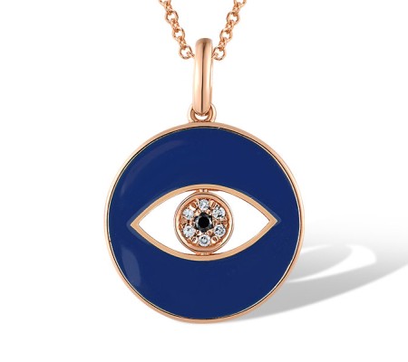 14KR Pendant Black Diamond,Diamond,Enamel (P319346ENA14KR)