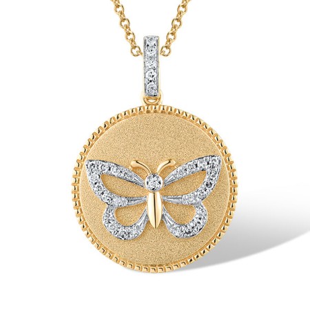 14KYW Pendant Diamond (P319363DIA14KYW)