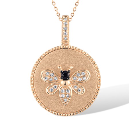 14KRB Pendant Blue Sapphire,Diamond (P319365SAP14KRB)