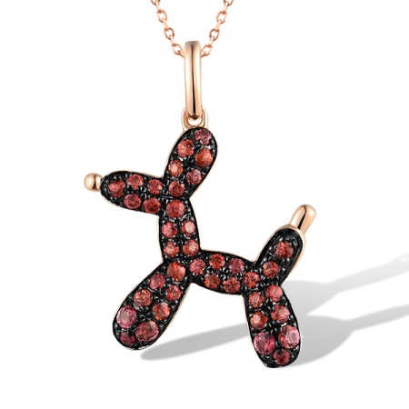 14KRB Pendant Orange Sapphire (P319370ORS14KRB)