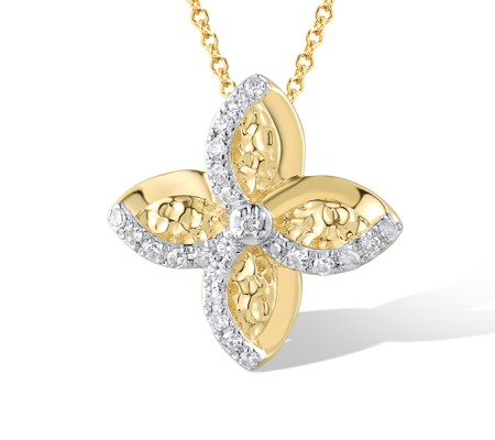 14KYW Pendant Diamond (P319404DIA14KYW)