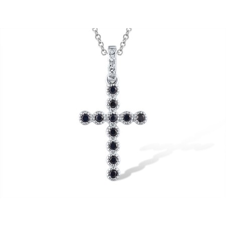 14KW Pendant Blue Sapphire,Diamond (P319413SAP14KW)