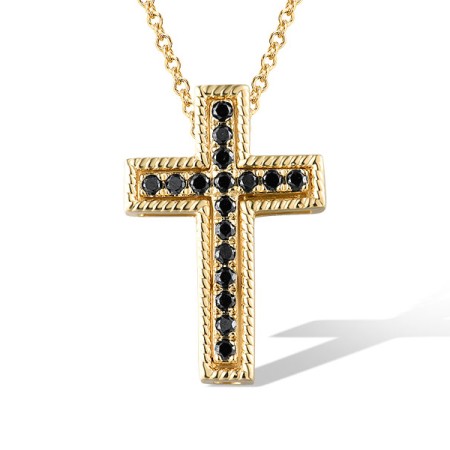 14KY Pendant Black Diamond without chain (P319417BDI14KY)