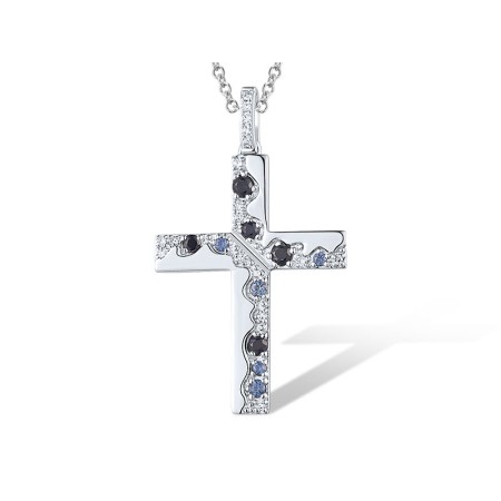 14KW Pendant Blue Sapphire,Diamond (P319421SAP14KW)