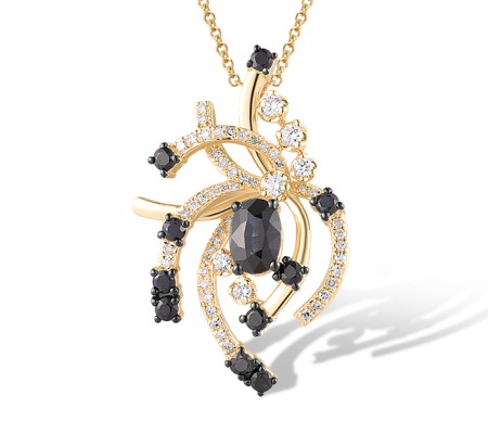 14KYB Pendant Blue Sapphire,Diamond (P319443SAP14KYB)