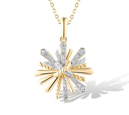 14KYW Pendant Diamond (P319446DIA14KYW)