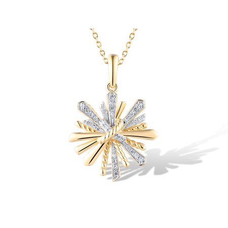 14KYW Pendant Diamond (P319446DIA14KYW)