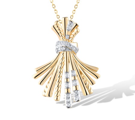14KYW Pendant Diamond (P319448DIA14KYW)