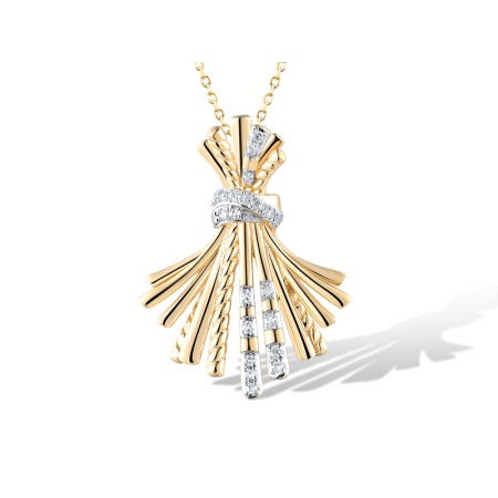 14KYW Pendant Diamond (P319448DIA14KYW)