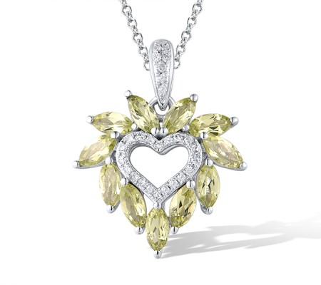 14KW Pendant Diamond,Peridot (P319531PER14KW)