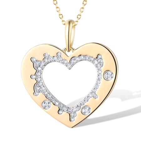 14KYW Pendant Diamond without chain (P319552DIA14KYW)