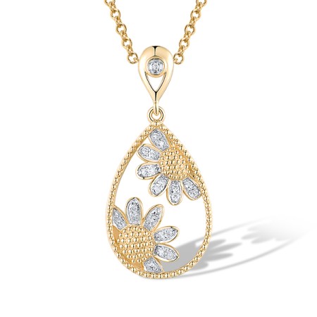 14KYW Pendant Diamond (P319591DIA14KYW)