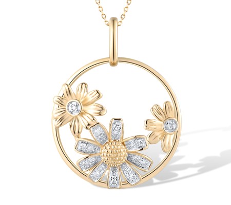 14KYW Pendant Diamond (P319594DIA14KYW)