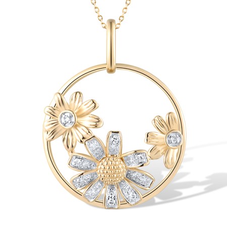 14KYW Pendant Diamond (P319594DIA14KYW)