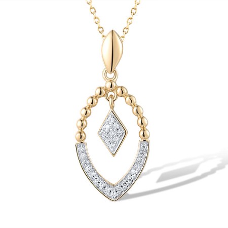 14KYW Pendant Diamond without chain (P319621DIA14KYW)