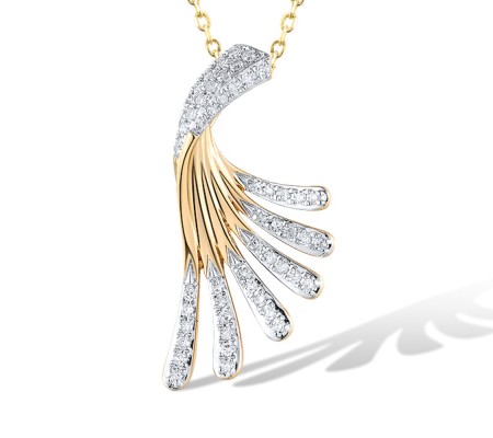 14KYW Pendant Diamond (P319719DIA14KYW)