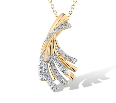 14KYW Pendant Diamond (P319720DIA14KYW)