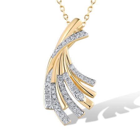 14KYW Pendant Diamond (P319720DIA14KYW)