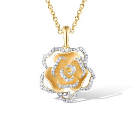 14KYW Pendant Diamond (P319723DIA14KYW)