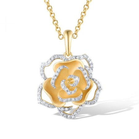 14KYW Pendant Diamond (P319723DIA14KYW)