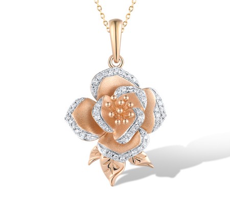 14KRW Pendant Diamond (P319724DIA14KRW)