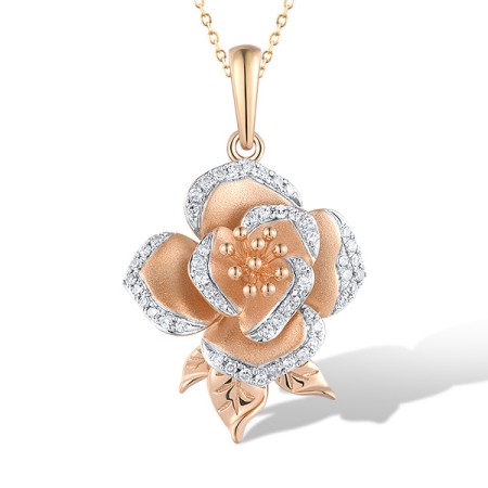 14KRW Pendant Diamond (P319724DIA14KRW)