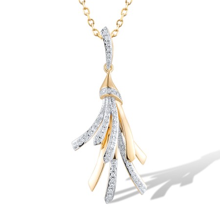 14KYW Pendant Diamond (P319759DIA14KYW)