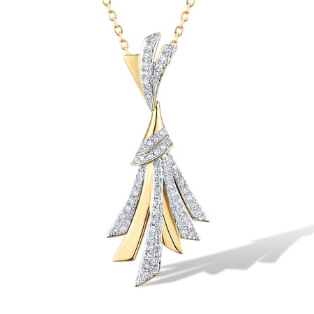 14KYW Pendant Diamond without chain (P319760DIA14KYW)