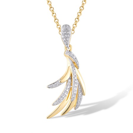 14KYW Pendant Diamond (P319761DIA14KYW)