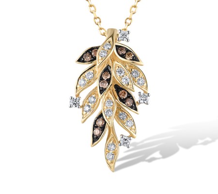 14KYB Pendant Brown Diamond,Diamond without chain (P319862BRW14KYB)