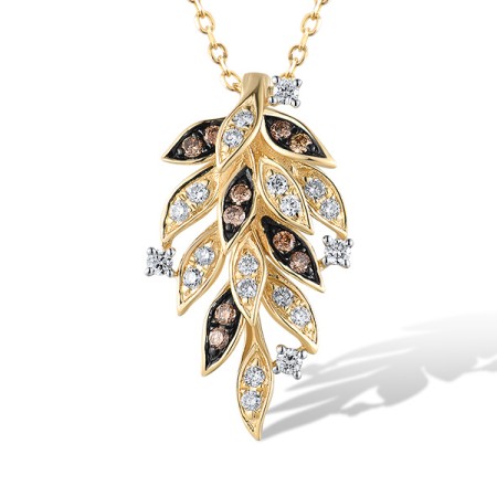 14KYB Pendant Brown Diamond,Diamond without chain (P319862BRW14KYB)